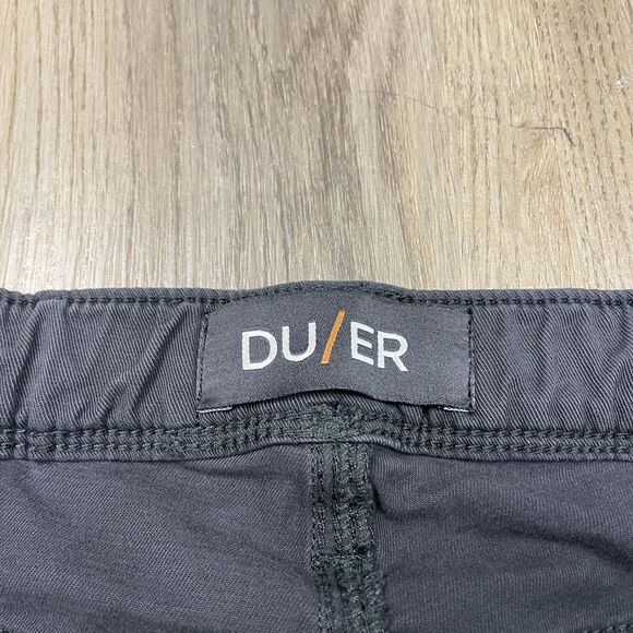 DU/ER Pants Mens 36x29 Gray T2X Slim Fit Jogger Drawstring Elastic Cuff Pockets - Picture 4 of 12